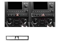 Accessori L'Interno Dell'Auto Per A3 S3 8P 2006 2007 Auto Centrale AC Radio CD Pannello di Navigazione Set Trim Copertura Adesivo Interno Accessorio Interno(Black A)
