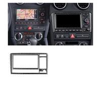 Accessori L'Interno Dell'Auto Per A3 S3 8P 2006 2007 Auto Centrale AC Radio CD Pannello di Navigazione Set Trim Copertura Adesivo Interno Accessorio Interno(Black B)