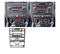 Accessori L'Interno Dell'Auto Per A3 S3 8P 2006 2007 Auto Centrale AC Radio CD Pannello di Navigazione Set Trim Copertura Adesivo Interno Accessorio Interno(Black F)