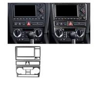 Accessori L'Interno Dell'Auto Per A3 S3 8P 2006 2007 Auto Centrale AC Radio CD Pannello di Navigazione Set Trim Copertura Adesivo Interno Accessorio Interno(Black E)