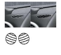 Accessori L'Interno Dell'Auto Per A3 S3 8P 2006 2007 Cruscotto auto Disappannamento Air Vent Trim Copertura Interni Modifica adesivo Accessorio Interno(Nero)