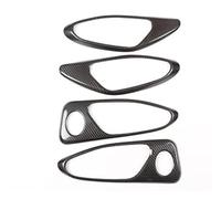 Accessori L'Interno Dell'Auto Per Alfa Per Romeo Per Giulia 2017 2018 2019 2020 Car Interior Maniglia Porta Telaio Copertura Trim Accessori Auto Reale In Fibra Carbonio(Style 1)