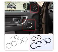 Accessori L'Interno Dell'Auto Per Land Per Rover Per Discovery Sport 2015-2017 Accessori auto ABS cromato Anello altoparlante per porta Trim Accessorio Interno(6pcs Silver)