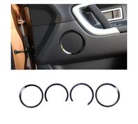 Accessori L'Interno Dell'Auto Per Land Per Rover Per Discovery Sport 2015-2017 Accessori auto ABS cromato Anello altoparlante per porta Trim Accessorio Interno(4pcs Gloss black)