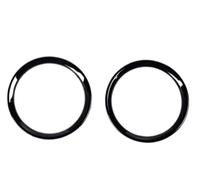 Accessori L'Interno Dell'Auto Per Land Per Rover Per Discovery Sport 2015-2017 Accessori auto ABS cromato Anello altoparlante per porta Trim Accessorio Interno(2pcs Gloss black)