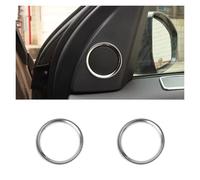 Accessori L'Interno Dell'Auto Per Land Per Rover Per Discovery Sport 2015-2017 Accessori auto ABS cromato Anello altoparlante per porta Trim Accessorio Interno(2pcs Silver)