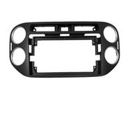 Accessori L'Interno Dell'Auto Per Per Tiguan 2010-2017 Grigio scuroDoppia Radio Lettore 2Din Auto DVD Solo Cornice Dash Trim Facia Pannello 9 pollici Accessorio Interno(Nero)