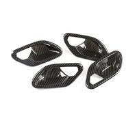 Accessori L'Interno Dell'Auto Per Serie 5 Per E39 1996-2003 Auto ABS Carbon Texture Maniglia Interna Della Porta Ciotola Telaio Copertura Trim