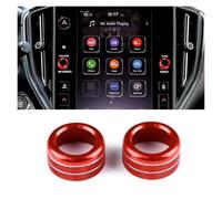 Accessori L'Interno Dell'Auto Per Subaru Per Crosstrek 2024 Car Sound Audio Manopola volume Pulsante Specchio posteriore Manopola controllo Anello Trim Anello interno Accessorio Interno(2Pcs Volume Re