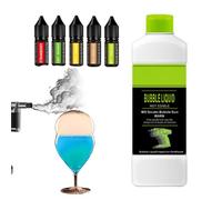 (Accessori - Liquido for bolle) Kit for affumicatore for cocktail, 5 x 10 ml di olio e 300 ml di liquido for bolle, for cottura sottovuoto, carne, salmone, cocktail, barbecue