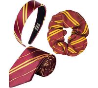 Accessori Mago Costume, 3 Pezzi Accessori Costume con Cravatta per capelli, cravatta, fascia per capelli, Halloween Magico Cosplay Kit, Halloween Travestimento Cosplay Set per Bambini Adulti