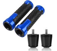 Accessori Manubrio Per Per VERSYS 650 1000 Per VERSYS650 Per VERSYS1000 7/8 "22mm Manubrio Maniglie Grip Ends Moto CNC A Mano Manopole Estremità(Blue)