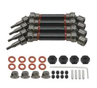 Accessori Modellismo RC Per Arrma 3s Per Mega Per Granite Per Vorteks Per Senton Per Big Rock Per Typhon 1/10 ARAC4041 RC Car Part Set Alberi Trasmissione Anteriori Posteriori Accessori(Black)