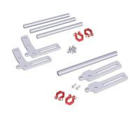 Accessori Modellismo RC Per Axial Per Scx10 Per Trx4 Per Lcg Fj40 Per Dodge Power Wagon Cab 1/10 Rc Crawler Auto Anteriore In Alluminio Paraurti Posteriore Bull Bar Parti Aggiornamento
