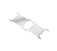 Accessori Modellismo RC Per H8H Per Defender 1/8 RC Auto Paralume Anteriore In Acciaio Inox Griglia Metallo Aggiornamento Riparazione Modificare Parti Decorazione Ricambio(Silver)