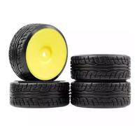 Accessori Modellismo RC Per MJX Per HYPER Go Per 14303 14302 14301 Per Tamiya Per TT01 Per TT02 Rc Auto Coprimozzo In Plastica Pneumatici Aggiornamento Riparazione Modificare Parti(Yellow,Type 4)