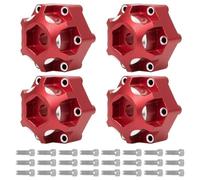 Accessori Modellismo RC Per Pro-Line Per Racing Per PRO633701 Per PL28 Per MX28 1/10 Rc Auto 4 Pezzi Alluminio Da 6x30 A 12mm Adattatore Esagonale Parti Aggiornamento(Red)