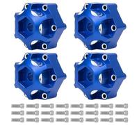 Accessori Modellismo RC Per Pro-Line Per Racing Per PRO633701 Per PL28 Per MX28 1/10 Rc Auto 4 Pezzi Alluminio Da 6x30 A 12mm Adattatore Esagonale Parti Aggiornamento(Blue)