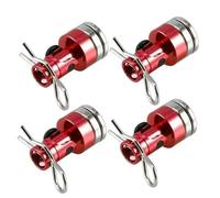 Accessori Modellismo RC Per Traxxas Per Hsp Per Sakura Per Redcat 1/10 RC Drift Car 4 Pezzi Magnetico Stealth Corpo Invisibile Post Mount Contatto Shell Colonna + Pinze(Red)