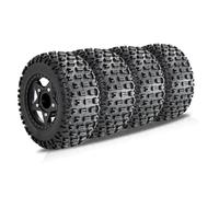Accessori Modellismo RC Per Traxxas Per Slash Per ARRMA Per SENTON Per Vkar SCTX10 Per HPI 1/8 1/10 Rc Auto 4 Pezzi 109mm Pneumatico Con 12 14 17mm Ruota Esagonale Aggiornamento(Black)