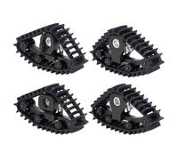 Accessori Modellismo RC Per TRX-4M 1/18 RC Auto 4 Pezzi In Lega Alluminio Pneumatici Da Neve Set Simulare Carico Tracce Ruota Sandmobile Conversione Parti Aggiornamento