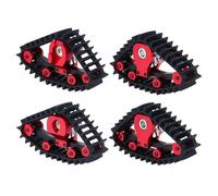 Accessori Modellismo RC Per TRX-4M 1/18 RC Auto 4 Pezzi In Lega Alluminio Pneumatici Da Neve Set Simulare Carico Tracce Ruota Sandmobile Conversione Parti Aggiornamento