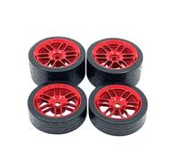 Accessori Modellismo RC Per WLtoys 244016 Per LOSI Per Micro-B 1/24 RC Auto Alla Deriva 6061 Mozzo Ruota In Alluminio ABS Pneumatico OP Accessori Parti Di Aggiornamento(Red)