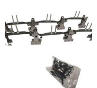 Accessori Modellismo RC Sospensione A Tre Assi Piastra In Acciaio Metallico Per Tamiya Per SCANIA 770S Per VOLVO 750 Per ACTROS 3363 Per MAN 1/14 RC Ricambi Auto