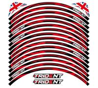 Accessori Moto Adesivi Per Ruote Cerchio Riflettente Decalcomanie Impermeabili Per Per Trident 660 2023 Adesivo ruota(Color4)
