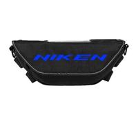 Accessori Moto Borse Manubrio Per Yamaha Niken Gt Borsa Sella Con Tasca Trasparente, Kit Montaggio Attrezzi Riparazione Borsa portautensili sgancio rapido(Nero 11)