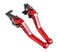 Accessori Moto CNC Leve Freno Frizione Regolabili Corte Per Benelli TNT125 TNT135 2016-2023(Rosso)