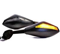 Accessori Moto Indicatori Di Direzione A Doppio LED Per Specchietto Laterale Moto Per VFR 800 Per CBR600 Per F1/F2/F3/F4/F4I Ala Laterale Retrovisore Specchietto Retromarcia