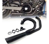 Accessori Moto Per D&avidson Night Rod V-Rod Muscle Luther 2003 2004-2021 S&istema Di Scarico Silenziatore Nero 2 In 1