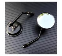 Accessori Moto Per Harley Per XL 883 Specchietti Moto Neri/cromati Specchietto Retrovisore Con Filettatura 8mm Ala Laterale Retrovisore Specchietto Retromarcia(Nero)