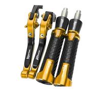 Accessori Moto Pieghevoli Regolabili Leve Freno Frizione Manopole Estremità Per Suzuki DL650 V-Strom/XT 250 Vstrom 650 2011-2019 2020 2021 2022 2023(Oro)
