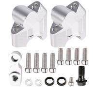 Accessori moto: Rialzo manubrio - Colore argento