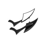 Accessori Moto Specchietti Retrovisori Moto Neri Per Harley Per Dyna Per Street Per Bob Per Cruiser Per Chopper Ala Laterale Retrovisore Specchietto Retromarcia(Nero)