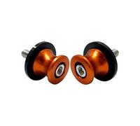 Accessori Motociclette M10 Cursore Rocchetto Forcellone Viti Supporto Da 10 Mm Per Z125 Z250 Z300 Z400 Z500 Z650 Z750 2003-2024 Protezione dagli urti(Arancia)