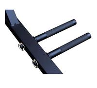 Accessori multifunzione per gabbia elettrica - barre per salti e supporti per bilancieri per tubi quadrati da 7,6 x 7,6 cm, compatibili con piastre con foro da 2,5 cm