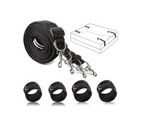 Accessori Multifunzione Regolabili In Nylon Nero Non Lineare Per Il Legame A Bordo Letto Interno, Quattro Maniche In Nylon Per Le Mani E Le Gambe