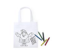 ACCESSORI NATALIZI DAM DMAJ0176C01 - Bianco, TNT, 20,5x0,3x22 cm, con 5 pastelli a cera
