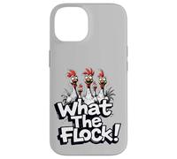 Accessori natalizi What the Flock - Divertente umorismo sui polli Custodia per iPhone 14