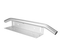 Accessori Paraurti RC Paraurti Anteriore Targa Staffa Montaggio Luce Registro Supporto Per SUV Alluminio Telaio Barra Fuoristrada Veicoli Cingolati Universali(White)