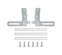 Accessori Paraurti RC Per Axial Per SCX10 Per TRX4 Per LCG FJ40 Per Dodge 1/10 Paraurti Anteriore Alluminio Bull Bar Telaio RC Auto Parti Accessori Componenti(Silver)