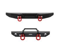 Accessori Paraurti RC Per Axial Per SCX24 AXI00005 Per Gladiator 1/24 Anteriore Lega Metallo Paraurti Posteriore Con Gancio Traino 2 Pz RC Auto Aggiornamenti Accessori(Black)