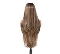 Accessori Parrucche Parrucca Anteriore In Pizzo Trasparente Dritto Ombre Marrone Da 30 Pollici 13x4 Ombre 320g 75CM Parrucche Per La Vita Quotidiana Dei Capelli Di Colore Evidenziatore(2)