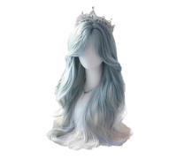 Accessori Parrucche Parrucca Sfumata Nera E Grigia Con Onda Lunga Sul Corpo Frangia Naturale Resistente Al Calore Per Le Donne(3)