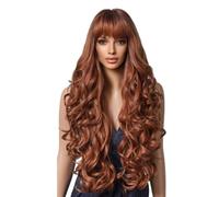 Accessori Parrucche Parrucche Ondulate Bionde Ombre Per Donne Con Frangia Parrucca Super Lunga Con Riflessi In Platino Naturale Cosplay Quotidiana Resistente Al Calore(1)