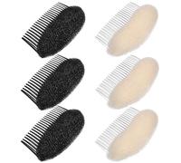 Accessori per Acconciature Spugna, 6 Pezzi per Donne e Bambine | Facili da Inserire, Presa e Design Invisibile, per Feste e Matrimoni, Tre Chiari e Tre Neri