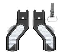 Accessori per adattatore superiore con strisce riflettenti, compatibile con passeggini UPPAbaby Vista V2/V3, culla, seggiolino per bambini, Aria, Mesa V2/Max, 1 set (2 pezzi) + gancio in omaggio